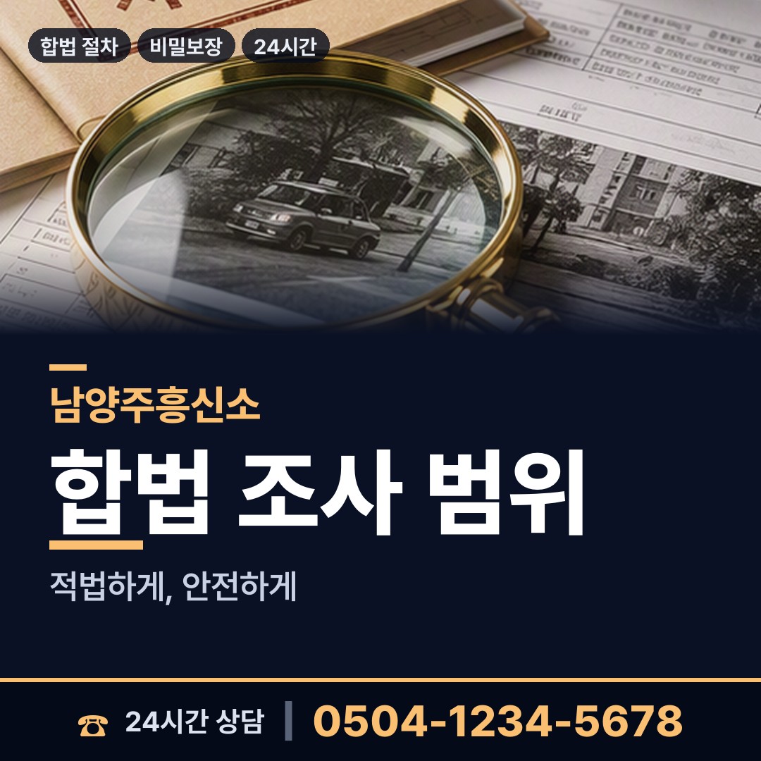 남양주 다산1동 흥신소어플 상담 안내